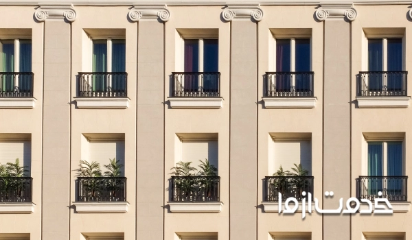 بازسازی نمای ساختمان سنگی